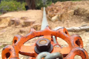 Industrial cable operations and wireline equipment at a well