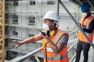 Safety documentation and incident report forms on a field site
