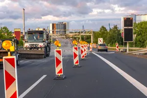 Road maintenance crew working across a large territory