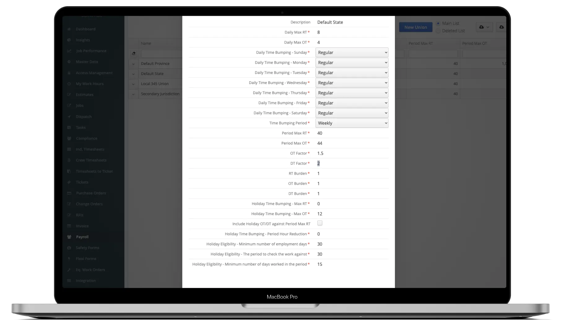 Aimsio billing rule configuration