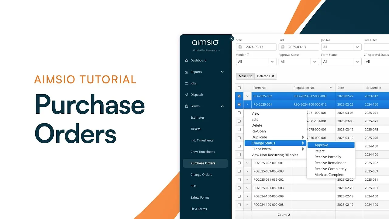 Aimsio Platform walkthrough video