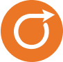 Aimsio Logo on Orange Background