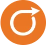 Aimsio Logo on Orange Background